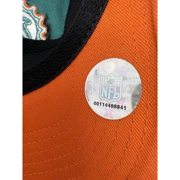 90s Nwt Reebok Miami Dolphins Tek Flex Hat - Picture 5 of 11